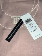 LG Eileen Fisher Organic Handkerchief Linen Powder Pink Tank Dress W/Sli... - $98.99