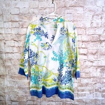Barbara Gerwit Sea Scape Tunic Size Medium - $29.69