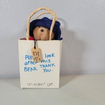 Paddington Bear Plush in Bag Please Look After This Bear 1987 Eden Gift ... - $12.99