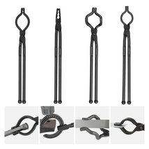 VEVOR Blacksmith Tongs, 18” 4 PCS, V-Bit Bolt, Wolf Jaw, Z V-Bit and Gri... - $69.99