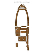Saver 350 WA Swim Platform Cockpit Boat EVA Faux Teak Deck Floor Pad Mat - $1,503.11 CAD