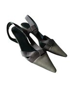 Vintage Gucci Brown Strappy Sandals Kitten Heels Pointed Toe Size 36.5C - $80.00