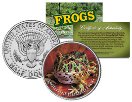 ARGENTINE HORNED FROG *Collectible Frogs* JFK Kennedy Half Dollar US Coi... - £6.73 GBP