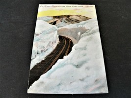 Cog Wheel Road through Snow Pikes Peak, Colorado- 1900s Unposted Postcard. - £6.79 GBP