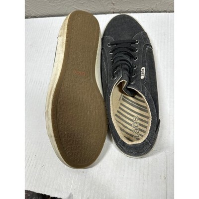 Taos Starsky Shoes Graphite Lace Up Canvas Walking Sneakers Womens Size 11W Item image 4