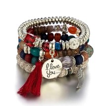 Kundan Suerte Amistad Bohemia Regalo Novia Pulsera remota Kada Jewelry Sd - $13.04