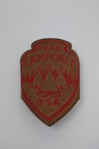 1948 Camporee BSA LeatherNeckerchief Slide - $19.99