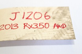 2013-2015 LEXUS RX350 MONITOR TPMS TIRE PRESSURE COMPUTER J1206 image 9