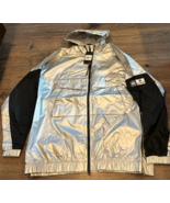 NWT New Brooklyn Nets Nike Full-Zip Chrome Courtside Size XXL Hooded Jacket - £46.51 GBP