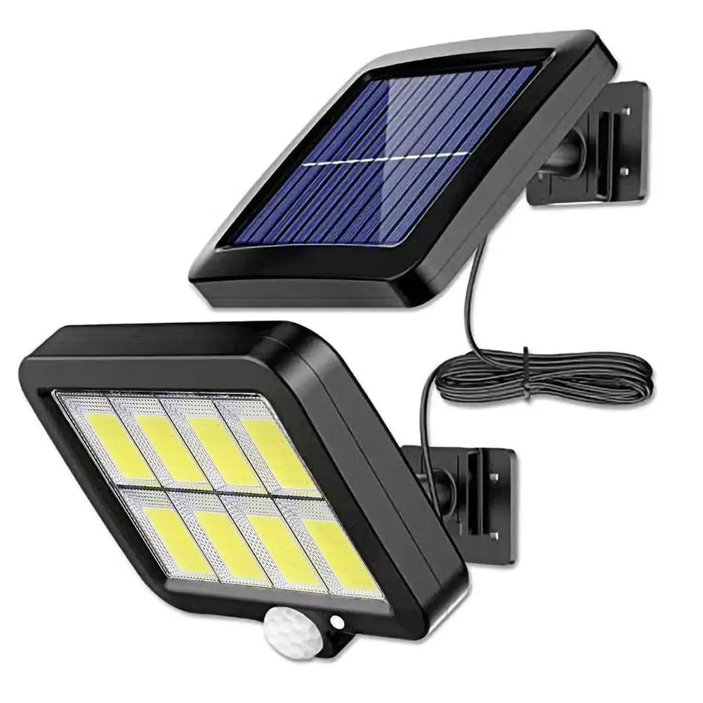 LED Solar Powered Outdoor Wall Light Waterproof PIR Motion Sensor Garden Park Li - £152.85 GBP