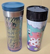 Lot Of (2) Starbucks Coffee Co. 1999 Thermoserv 12 - 16 Oz Travel Tumblers Usa - £29.97 GBP
