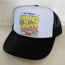 Vintage Say No To Drugs Hat Crime Dog Trucker Hat snapback Black Cap Sum... - £11.92 GBP