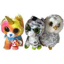 Ty Beanie Boos Trio With Yips, Zigzag, And Owlette - $29.91