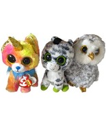 Ty Beanie Boos Trio With Yips, Zigzag, And Owlette - £23.46 GBP