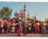 Disneyland Mickey Mouse Walt Disney Sleeping Beauty Castle Postcard 1974 - $17.82