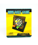 Desktop Darts Game Set Mini Magnetic Folding Tabletop Target Board w 3 D... - $4.84