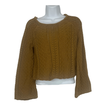 Forever 21 Junior Women&#39;s Knitted Long Wide Sleeved Swoop Neck Sweater Size S - £14.99 GBP