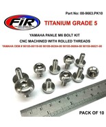 TITANIUM GR5 SIDE PANEL BOLTS KIT PK10 YAMAHA 2X10MM 6X12MM 2X14.5MM YZ1... - $48.65