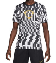 Nike Mens Dri fit Printed Soccer T Shirt Color Black Size Small - £37.86 GBP