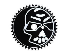 ORIGINAL Lowrider Steel Chainring Skull 1/2 X 1/8 44t Black/White Bikes BMX - £17.14 GBP