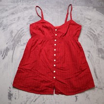 Gap Spaghetti Strap Baby Doll Shirt Adult 4 Red Lightweight Casual Womens - £8.74 GBP