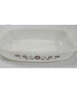 Vtg Dynaware PyrORey 27 1 Milk Glass 1qt 9&quot; Oven Dish Brown Daisy Design - $8.98