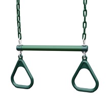Gorilla Playsets 04-0006-G/G 18" Trapeze Bar Assembly with Rings - Green Bar, Ri - £47.15 GBP