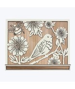 Wood Laser-Cut Botanical Design Book Place Holder with Storage Tray - $91.90 CAD