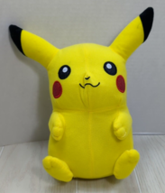 Pokemon Pikachu Plush red glitter cheeks 10&quot; stuffed animal 2015 Toy Factory - $9.89