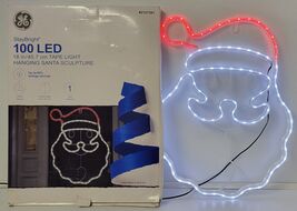 *B) Christmas GE StayBright 100 LED Tape Light Hanging Santa 18" Decoration - $19.79