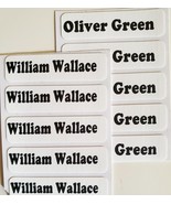 x5  Iron-On Labels  Personalised  Tag Custom School Clothes Kids Uniform... - $2.30