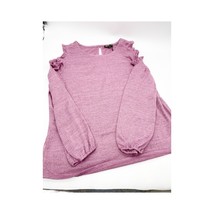 Diane Gilman Shirt Women&#39;s 1X Pink Long Sleeve Shoulder Balloon Sleeves New - $14.24