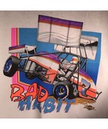 Bad Habit 1990 Large T Shirt NARC SCRA Dirt Track Racing Legend NOS - $43.45 CAD
