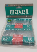 Electronics Maxell UR-60 Normal Bias Audio Cassette Tapes New Sealed - £7.00 GBP