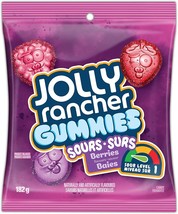 10 Bags of Jolly Rancher Gummies Sour Berries Flavor 182g Each - Free Shipping - $47.41