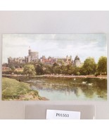 Windsor Castle from the River England 1930s Postcard AR Quinton Painting UK - $18.09 CAD