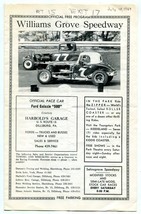 Williams Grove Speedway Auto Race Program July 18 1964 - $54.32