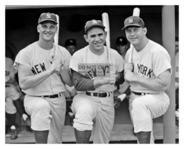 Mickey Mantle, Yogi Berra, And Roger Marris New York Yankees 8X10 Photo - £6.68 GBP