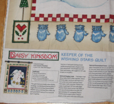 Daisy Kingdom Keeper Of Wishing Stars Quilt Fabric Panel Snow Angel Peace Love - £7.89 GBP