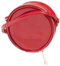 MARC JACOBS Mini 4&quot; Red Patent Leather Crossbody Round Circle Canteen Ba... - £37.94 GBP