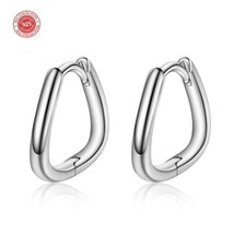 925 Sterling Silver beautiful earring geometry DLES96 - £11.55 GBP