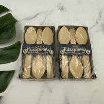 Vintage Ritespoons Wood Spoons NOS Sealed 2 Boxes 40s 50s Small Teaspoons - £14.31 GBP