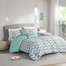 Intelligent Design Cozy Comforter Set Geometric Design Modern All Season... - £50.27 GBP