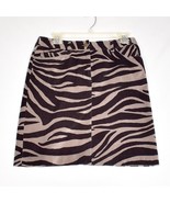 Boden Zebra Animal Women&#39;s Mini Skirt Size 6 - $22.51