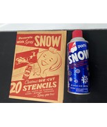 Vintage Christmas Snow Stencils with Howdy Doody + Can of Santa Snow - $41.03 CAD