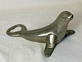 BMF Nagel Sea Lion Seal Vtg Figure Bottle Opener West Germany Chrome Pinniped - £23.55 GBP