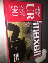 Maxell UR 90 Min. Cassette TAPE New-In-Shrinkwrap - $4.94