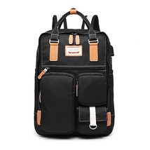 Lovely Multi-Pocket Women Backpack Fashion 14 Inch Laptop Rucksack for Teen Girl - £57.87 GBP