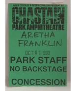 ARETHA FRANKLIN - VINTAGE ORIGINAL CONCERT TOUR CLOTH BACKSTAGE PASS - $10.00