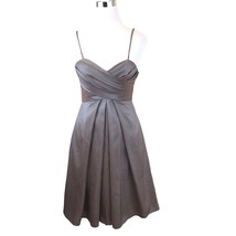 WToo Watters &amp; Watters Dress Size 2 Slate Sculpted Luminescent Taffeta Party - £23.35 GBP